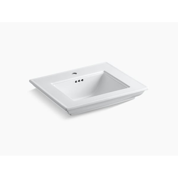 Stately 24 Pdstl/Console Table Bathroom Sink Basin W/ Sgl Faucet Hole